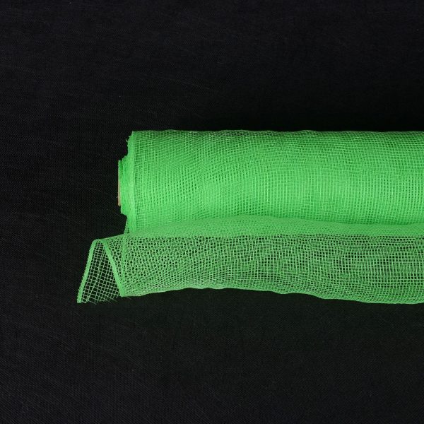 Emerald - Deco Mesh Solid Color - (21 Inch x 10 Yards ) Online Sale