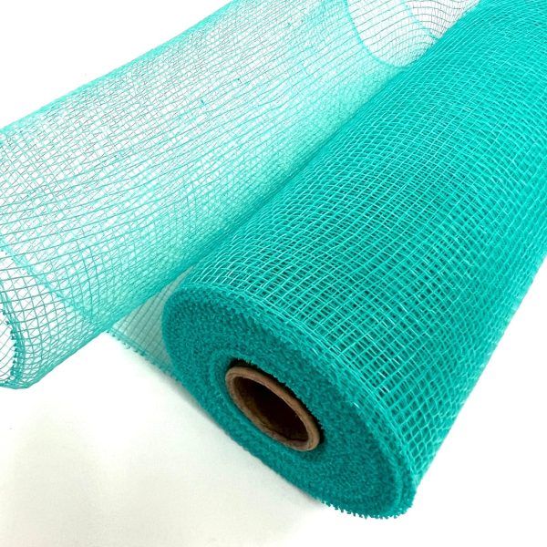 Aqua Blue - Deco Mesh Solid Color - ( 10 Inch x 10 Yards ) Online - Image 3