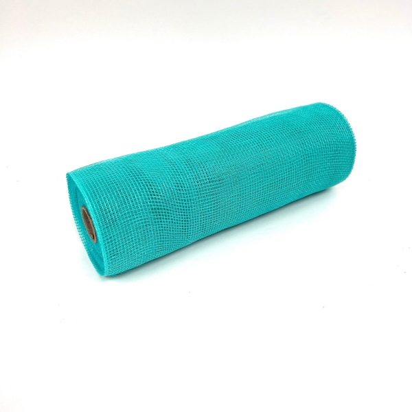 Aqua Blue - Deco Mesh Solid Color - ( 10 Inch x 10 Yards ) Online - Image 4