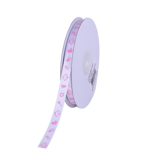 Pink - Baby Face - Grosgrain Ribbon Baby Design ( W: 3 8 Inch | L: 25 Yards ) For Discount
