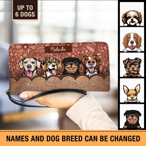 Dog Personalized Clutch Purse, Personalized Gift for Dog Lovers, Dog Dad, Dog Mom - PU058PS04 For Discount