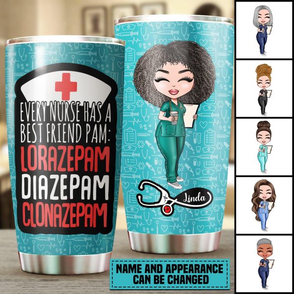 Nurse Personalized Tumbler, Personalized Gift for Nurse - TB053PS02 For Cheap